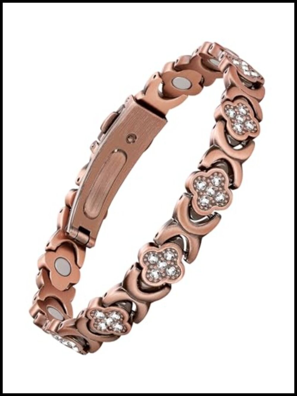 5X Strength Magnetic Copper Bracelet Butterfly Clasp Adjustable Length